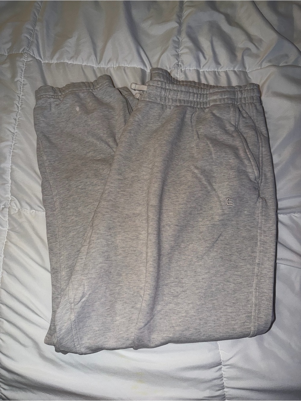 Everlane light gray fleece sweatpants